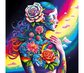 MAGNOLIA Puzzle Kvetinová bohyňa / 1023 dielikov / 60 x 60 cm