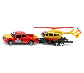 Siku Super Nissan Navara Horská záchranná služba / Model auta s vrtuľníkom / 1:50 / Kov, plast / od 3 rokov
