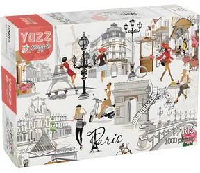 YAZZ Puzzle Paríž / 1000 dielikov / 68 x 48 cm