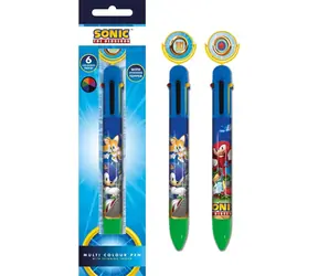 Pero Sonic / Pero / 6 farebných tuh / Klips / 17 cm
