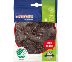 PLAYBOX Zažehľovacie korálky hnedé / 1000 ks