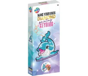 MOXY Diamantové maľovanie Prívesok Delfín / Kreatívna sada s kamienkami / od 6 rokov