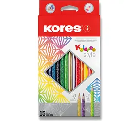 Maped Pastelky trojhranné Kolores Style 15 ks / trojhranný tvar / lipové drevo / 12 +2 +1 farieb