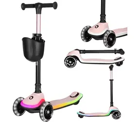 Lionelo Kolobežka Mey Pink Rose / Balančné / LED kolesá / výška riadidiel 64-79 cm / nosnosť 50 kg