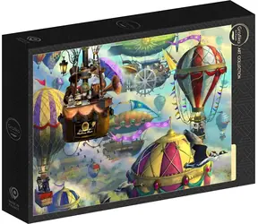 GRAFIKA Puzzle Art Collection: Veľké balónové mačacie preteky / 1000 dielikov / 69 × 47,8 cm