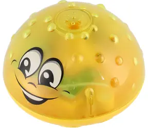 TEDDIES Striekacia fontánka žltá / Hračka do vody / Svetelné efekty / 10 cm