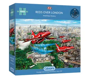 GIBSONS Puzzle Red Arrows NAD Londýnom / 1000 dielikov / 68 x 49 cm