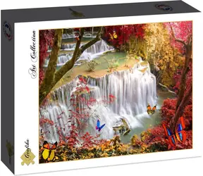 GRAFIKA Puzzle Vodopád v hlbokom lese / 2000 dielikov / 98 x 69 cm