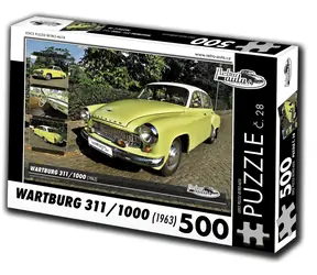 RETRO-AUTA Puzzle č. 28 Wartburg 311,1000 (1963)