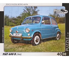 RETRO-AUTA Puzzle č.49 Fiat 600 D (1964)