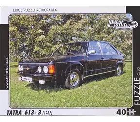 RETRO-AUTA Puzzle č.53 TATRA 613-3 (1987) / 40 dielikov / 32 x 24 cm