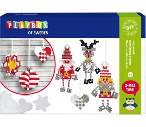 PLAYBOX Zažehľovacie korálky 3D Vianočné ozdoby / 4000 ks / od 5 rokov