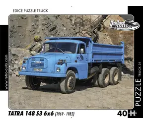 RETRO-AUTA Puzzle TRUCK č.31 Tatra 148 S3 6x6 (1969-1982)