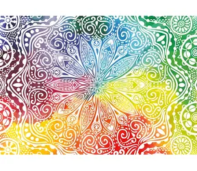 YAZZ Puzzle Kvetinová mandala / 1000 dielikov