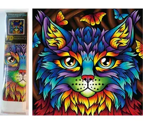 Norimpex Diamantové maľovanie Mačacie portrét / 30x30 cm