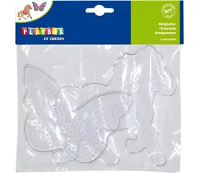 PLAYBOX Podložky pre zažehľovacie korálky Motýľ a kôň / Podložka / 2 ks / 9-14,5x13-14 cm