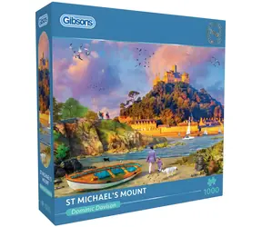 GIBSONS Puzzle Hora svätého Michaela / 1000 dielikov / 68 x 49 cm