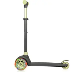 Lionelo Kolobežka Jessy Grey Green / Trojkolesová / 4 výšky riadidiel / LED kolieska / do 50 kg