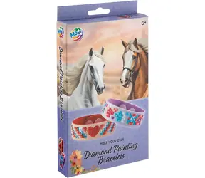 MOXY Diamantové maľovanie Náramky Horse Collection / Sada na tvorenie / 2 ks / od 6 rokov