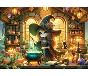 YAZZ Puzzle Roztomilá čarodejnica / 1000 dielikov / od 14 rokov