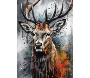 Norimpex Diamantové maľovanie Jeleň (kresba) / 30x40 cm