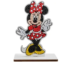 CRYSTAL ART Diamantové maľovanie Disney: Minnie Mouse / Diamantové maľovanie / Drevená doska so stojanom