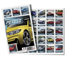 TEDDIES Pexeso AUTO Speed / 32 dvojíc / karty 43 × 43 mm