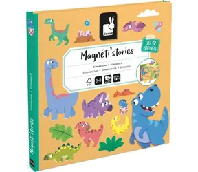 JANOD Magnetické príbehy Dinosaury / Magnetická knižka / 30 magnetických dielikov