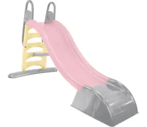 MOCHTOYS Šmykľavka 180cm pastelová ružová / UV filter / protišmykové schodíky / 180 × 84 × 110 cm