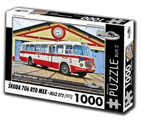 RETRO-AUTA Puzzle BUS č.2 Škoda 706 RTO MEX (1973)