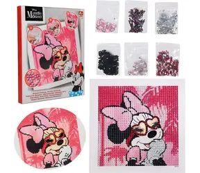 SLAMMER Diamantové maľovanie Minnie Mouse / 19x19 cm