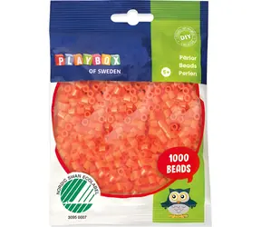 PLAYBOX Zažehľovacie korálky oranžové / 1000 ks