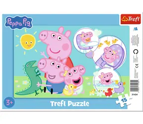 Trefl Puzzle Prasiatko Peppa: Najmilšie prasiatko / 15 dielikov / 26 x 16 cm / od 3 rokov