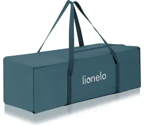 Lionelo Postieľka cestovná Flower 2v1 Green Turquoise / 2v1 - ohrádka / matrac 120x60 cm / skladacia s taškou