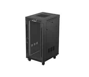 Lanberg FF01-6824-12BL čierna / Stojanový rozvádzač / 19" / 24U / 600x800 mm / Nosnosť 1200 kg