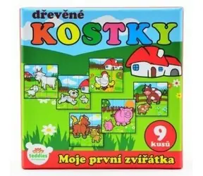 TEDDIES Obrázkové kocky Moje prvé zvieratká / 9 kociek
