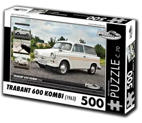 RETRO-AUTA Puzzle č. 70 Trabant 600 KOMBI (1963) / 500 dielikov / 48 × 36 cm