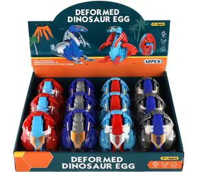 TEDDIES Skladacie vajíčko Dinosaurus a robot / 1 ks / mix farieb