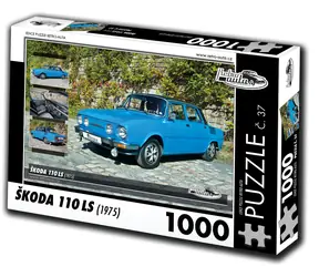 RETRO-AUTA Puzzle č. 37 Škoda 110 LS (1975) / 1000 dielikov / 66 × 47 cm