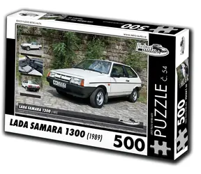 RETRO-AUTA Puzzle č. 54 Lada Samara 1300 (1989) / 500 dielikov / 48 × 36 cm