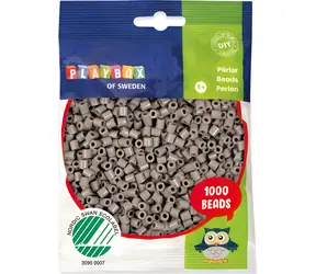 PLAYBOX Zažehľovacie korálky šedé / 1000 ks