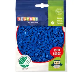 PLAYBOX Zažehľovacie korálky tmavo modré / 1000 ks