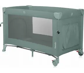 Lionelo Postieľka cestovná Ellen 3v1 Green Sage / prístelka k posteli / do 15 kg / 2 kolieska s brzdou