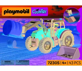 Playmobil Country 72305 Veľký traktor s balíkmi sena / Stavebnice