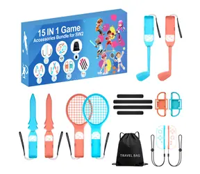 Hurtel Nintendo Switch Family Accessory Pack 2 oranžová/modrá / Sada príslušenstva / 15 dielov