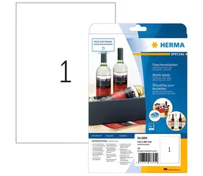 Herma etikety A4 biele / Etikety / 210x297 mm / Lesklé / Inkjet / 10 ks