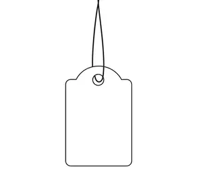 Herma Závesné etikety so špagátom červené / Etiketa / 32x50 mm / 1000 ks
