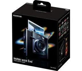 Fujifilm INSTAX WIDE Evo čierna / Instantný fotoaparát / CMOS / Bluetooth 5.1