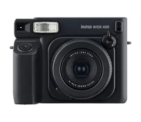 Fujifilm Instax WIDE 400 čierna / Instantný fotoaparát / formát papiera 86 x 108 mm / 4X AA batérie