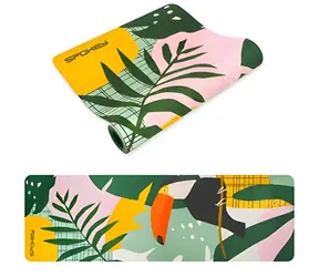 Spokey HOME JUNGLE Semišová podložka na jogu / Podložka / 183 x 61 x 0,4 cm